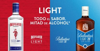 Ballantines y Beefeater bajo en alcohol